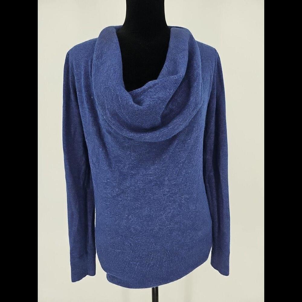 Ann Taylor Womens Cashmere Blend  Sweater Small Purple Wool Angora Top